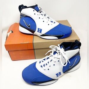 NIB Nike Air Zoom Huarache 64 TB NC Duke Blue Devils Shoes Mens Rare Size 11.5
